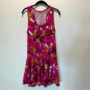 Nivo Racerback Workout Tennis Fit & Flare Geometric Print Dress Women’s Size M